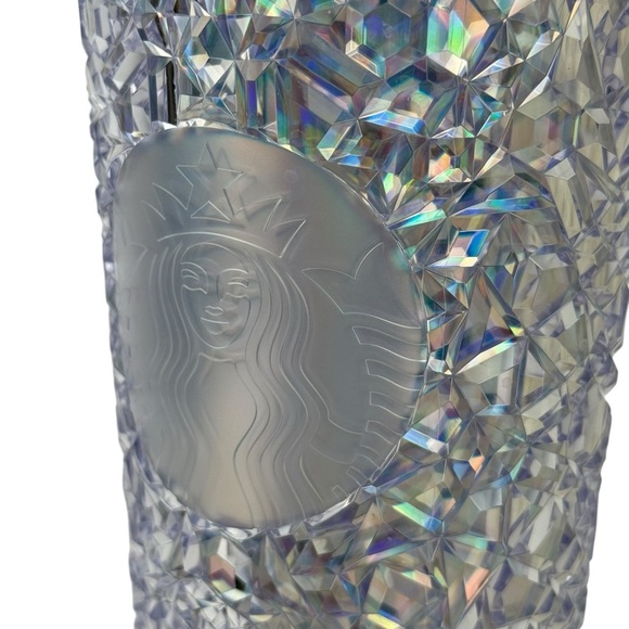 NWT Starbucks 2024 Sparkling Iridescent Unicorn Diamond Gemstone Venti Tumbler - Picture 1 of 13